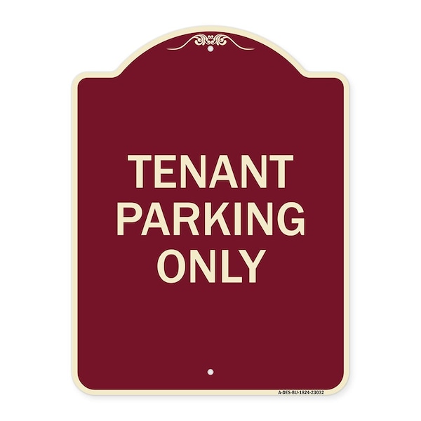 Signmission Reserved Parking Tenant Parking Heavy-Gauge Aluminum Architectural Sign, 24" x 18", BU-1824-23032 A-DES-BU-1824-23032 - main